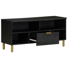 vidaXL fekete szerelt fa TV-szekrény 100 x 33 x 46 cm (4017664) bútor