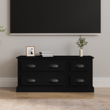 vidaXL fekete szerelt fa TV-szekrény 100x35,5x45 cm bútor