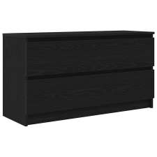 vidaXL fekete szerelt fa TV-szekrény 100x35x54 cm (861806) bútor