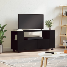 vidaXL fekete szerelt fa TV-szekrény 102x34,5x43 cm bútor