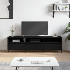 vidaXL fekete szerelt fa TV-szekrény 150 x 30 x 44,5 cm bútor