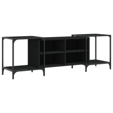 vidaXL fekete szerelt fa TV-szekrény 153 x 37 x 50 cm (837602) bútor