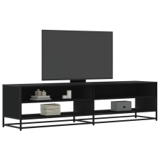 vidaXL fekete szerelt fa TV-szekrény 180,5 x 40 x 46 cm bútor