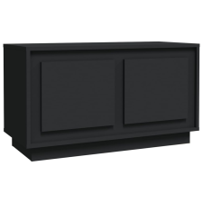 vidaXL fekete szerelt fa TV-szekrény 80x35x45 cm (819853) bútor