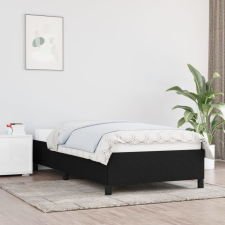 vidaXL fekete szövet ágykeret 100x200 cm ágy és ágykellék