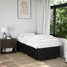 vidaXL fekete szövet ágykeret 100x200 cm ágy és ágykellék