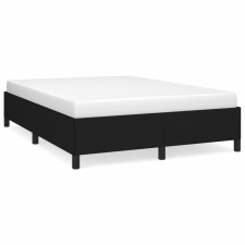 vidaXL fekete szövet ágykeret 140 x 190 cm (347060) ágy és ágykellék