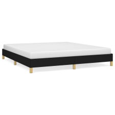 vidaXL fekete szövet ágykeret 180 x 200 cm (346836) ágy és ágykellék