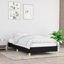 vidaXL fekete szövet ágykeret 90 x 200 cm ágy és ágykellék
