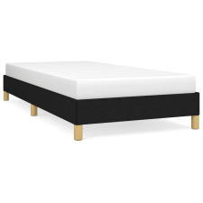 vidaXL fekete szövet ágykeret 90 x 200 cm (346788) ágy és ágykellék