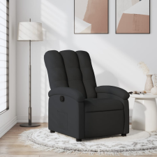 vidaXL fekete szövet dönthető fotel bútor