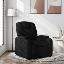 vidaXL fekete szövet dönthető fotel bútor