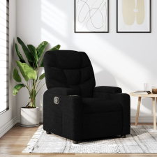 vidaXL fekete szövet dönthető fotel bútor