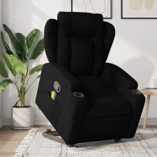 vidaXL fekete szövet dönthető masszázs- és állófotel masszázsfotel