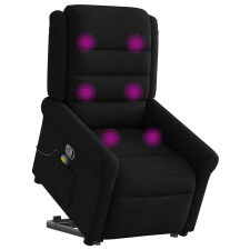 vidaXL fekete szövet dönthető masszázs- és állófotel (3303326) masszázsfotel