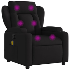 vidaXL fekete szövet dönthető masszázsfotel (372417) masszázsfotel