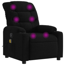 vidaXL fekete szövet dönthető masszázsfotel (374158) masszázsfotel