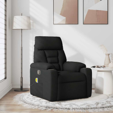 vidaXL fekete szövet dönthető masszázsfotel (4015554) masszázsfotel