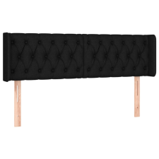 vidaXL fekete szövet fejtámla szárnyakkal 147x16x78/88 cm (3119104) ágy és ágykellék