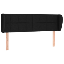 vidaXL fekete szövet fejtámla szárnyakkal 147x23x78/88 cm (3117144) ágy és ágykellék