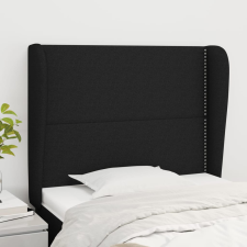 vidaXL fekete szövet fejtámla szárnyakkal 83 x 23 x 118/128 cm ágy és ágykellék