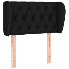 vidaXL fekete szövet fejtámla szárnyakkal 83x23x78/88 cm (3117456) ágy és ágykellék