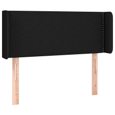vidaXL fekete szövet fejtámla szárnyakkal 93x16x78/88 cm (3118612) ágy és ágykellék