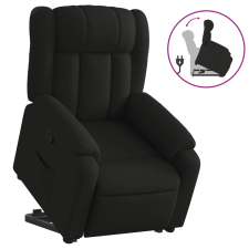vidaXL fekete szövet felállást segítő dönthető fotel (3205318) bútor