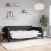 vidaXL fekete szövet kanapéágy 100 x 200 cm