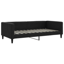 vidaXL fekete szövet kanapéágy 100 x 200 cm (353990) ágy és ágykellék