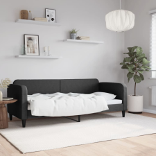 vidaXL fekete szövet kanapéágy 80 x 200 cm ágy és ágykellék