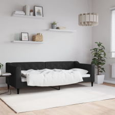 vidaXL fekete szövet kanapéágy 80 x 200 cm bútor