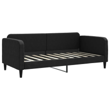 vidaXL fekete szövet kanapéágy 90 x 190 cm (354045) ágy és ágykellék