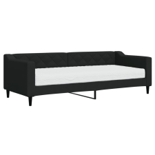 vidaXL fekete szövet kanapéágy matraccal 80 x 200 cm (3197405) ágy és ágykellék
