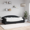 vidaXL fekete szövet kanapéágy matraccal 90 x 190 cm