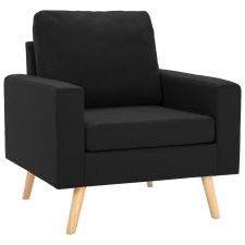 vidaXL fekete szövet karosszék (288702) bútor