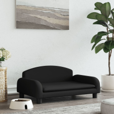 vidaXL fekete szövet kutyaágy 70 x 45 x 30 cm szállítóbox, fekhely kutyáknak
