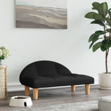 vidaXL fekete szövet kutyaágy 70 x 52 x 30 cm szállítóbox, fekhely kutyáknak