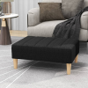 vidaXL fekete szövet lábzsámoly 78 x 56 x 32 cm
