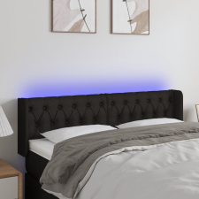 vidaXL fekete szövet LED-es fejtámla 163 x 16 x 78/88 cm ágy és ágykellék