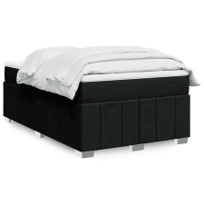 vidaXL fekete szövet rugós ágy matraccal 120 x 190 cm ágy és ágykellék