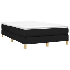 vidaXL fekete szövet rugós ágy matraccal 120 x 190 cm (3269666) ágy és ágykellék