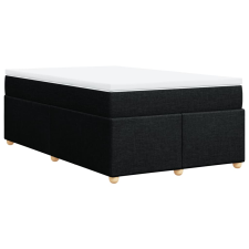 vidaXL fekete szövet rugós ágy matraccal 120 x 190 cm (3285361) ágy és ágykellék