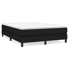 vidaXL fekete szövet rugós ágy matraccal 140 x 190 cm (3144071) ágy és ágykellék