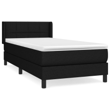 vidaXL fekete szövet rugós ágy matraccal 90x190 cm (3129675) ágy és ágykellék