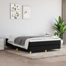 vidaXL fekete szövet rugós ágykeret 140x200 cm ágy és ágykellék