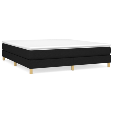 vidaXL fekete szövet rugós ágykeret 160x200 cm (3120624) ágy és ágykellék