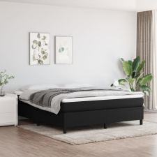 vidaXL fekete szövet rugós ágykeret 180x200 cm ágy és ágykellék