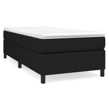 vidaXL fekete szövet rugós ágykeret 90 x 200 cm (3120832) ágy és ágykellék