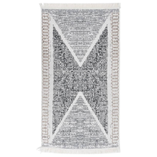 vidaXL Fekete-szürke pamutszőnyeg 120 x 180 cm lakástextília